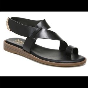 Franco Sarto Black Strappy Sandals Size 7